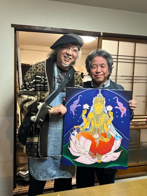 Akio Kanayama, professor emeritus of Meiji University, visits Wild Einstein’s Atelier.