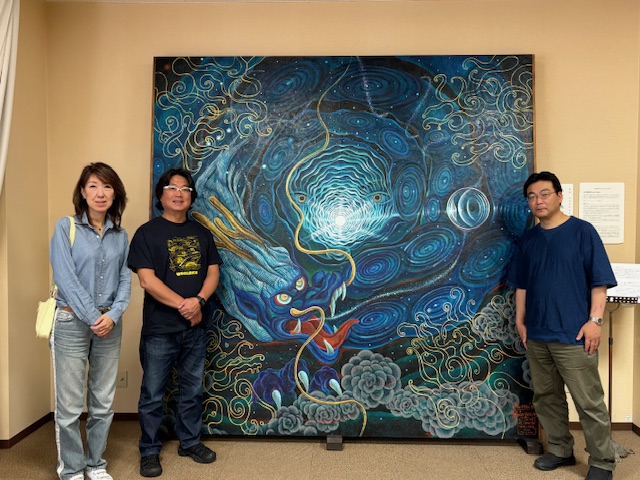 特別ゲストを京都作品展示場にご案内