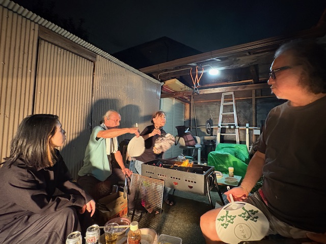 10月10日は恒例観月会バーべキュー