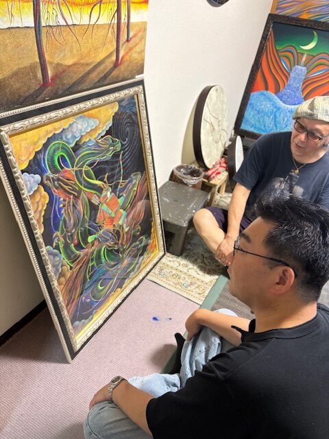 作品「九頭竜と満仲」完成お引渡し
